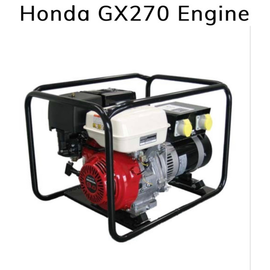 5.0 KVA / 4.0KW Petrol Generator - Honda GX270 Engine